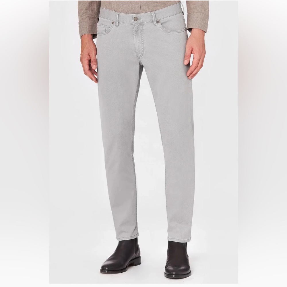 Unworn HILTL Men’s Comfort Stretch Relaxed Fit Light Gray Jeans Size 32x32